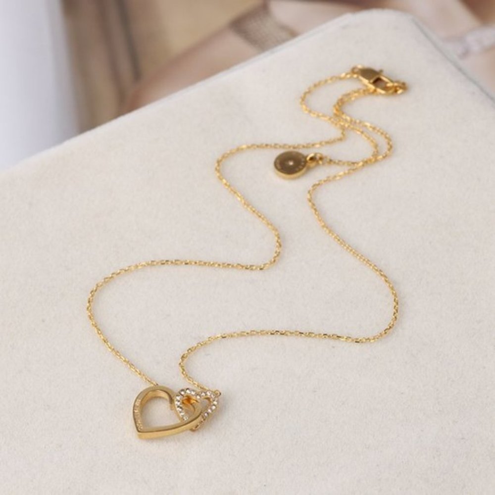 Michael Kors Double Love Diamond Short Necklace